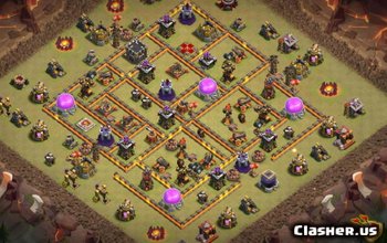 CoC Town Hall 10 Base Layouts & Links for War & Home #7779