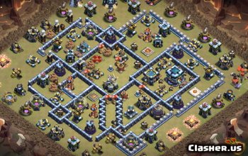 CoC Town Hall 13 & Base Layouts: Home, War, Trophy Maps #7805