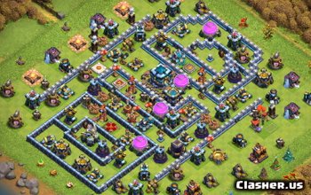 [Town Hall 14] TH14 War/Trophy base #1324 [With Link] [2-2022] - Trophy ...