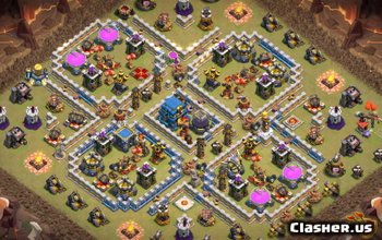CoC Town Hall 12 Base Layouts: Maps for War & Trophy #7840