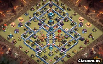 CoC Town Hall 13 Base Layouts: War, Trophy & Home Village #7947