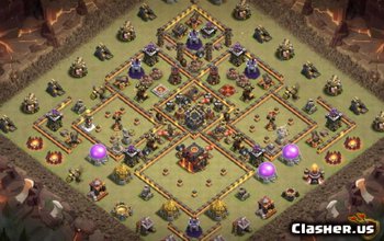 CoC Town Hall 10 Base Layouts - War & Trophy Maps #8083