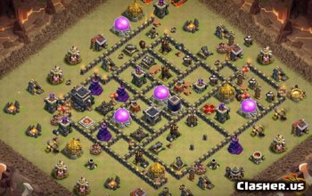 CoC Town Hall 9 Base Layouts & Maps for Home & War #8109