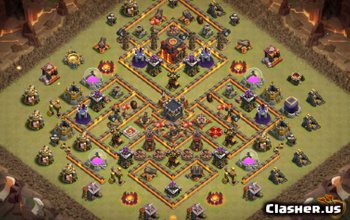 CoC Town Hall 10 Base Layouts: Home, War & Trophy Maps #8249