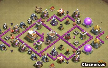 CoC Town Hall 6 Base Layouts: Home, War & Trophy Maps #8323