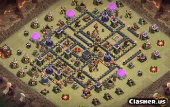 CoC Town Hall 10 Base Layouts & Maps for Home & War #8330