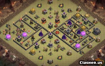 CoC Town Hall 9 Base Layouts: Home, War & Trophy Maps #8371