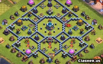 CoC Town Hall 13 Base Layouts: Home, War & Trophy Maps #8450