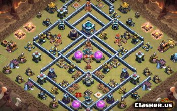 CoC Town Hall 13 Base Layouts: Home, War & Trophy Maps #8590