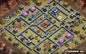 CoC Town Hall 13 Base Layouts: Home, War & Trophy Maps #8707
