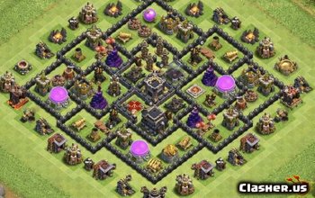 CoC Town Hall 9 Base Layouts: Farming & Trophy Maps #8727