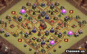 CoC Town Hall 10 Base Layouts: Home, War & Trophy Maps #8762