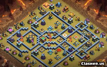 Best Town Hall 14 CoC Base Layouts & Maps for War & Trophy #8776