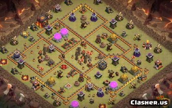 Top COC radnice 10 Base Layouts & Maps for War #8909