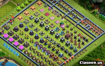 CoC Town Hall 14 Copy Base Layouts & Maps for Your Village #8935