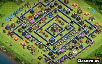 CoC Town Hall 14 Base Layouts & Trophy Maps - Copy Here! #9017