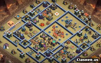 CoC Town Hall 14 Base Layouts & Maps for War & Trophy #9153