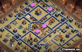 CoC Town Hall 14 Base Layouts: Home, War & Trophy Maps #9188
