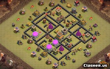 CoC Town Hall 8 Base Layouts: Home, War & Trophy Maps #9243
