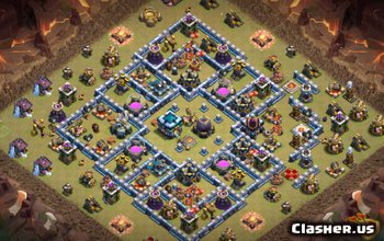 Top Town Hall 13 Base Layouts & Maps for CoC #9267