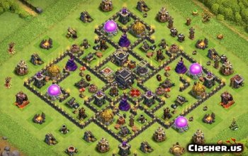 CoC Town Hall 9 Base Layouts: Home, War & Trophy Maps #9337