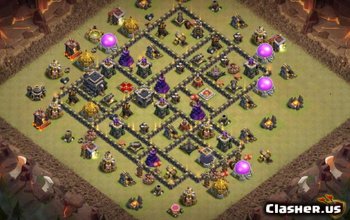 Top CoC Town Hall 9 Base Layouts & Maps for War & Trophies #9458