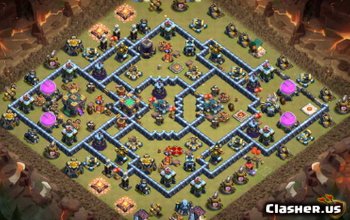 CoC Town Hall 14 Base Layouts: Home, War & Trophy Maps #9500