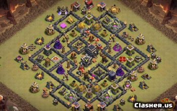 CoC Town Hall 9 Base Layouts: Farming, War & Trophy Maps #9706