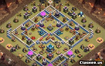 Headquarters 9 - Base Layout #9 - Boom Beach | Clasher.us