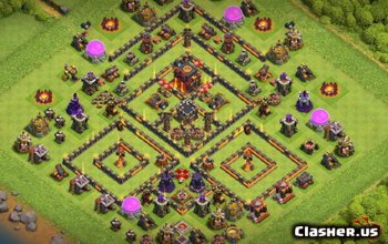 CoC Town Hall 10 Base Layouts: Home, War & Trophy Maps #9964