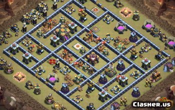 CoC Town Hall 14 Base Layouts: War, Trophy & Home Designs #10278