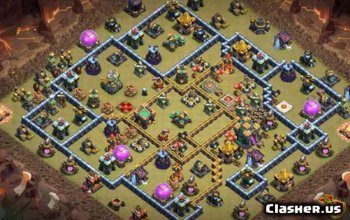 CoC Town Hall 14 Base Layouts: Home, War & Trophy Maps #10643