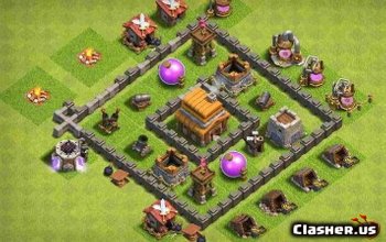 Best Map For Town Hall 4 Town Hall 4 - Coc Farming Base Links - Page 2 - Clash Of Clans | Clasher.us