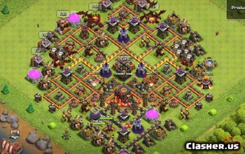 Top Town Hall 10 CoC Base Layouts & Maps for War & Trophy #10819
