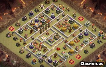 CoC Town Hall 11 Base Layouts: Home, War & Trophy Maps #10881