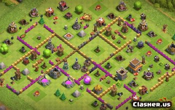 CoC Town Hall 8 Layouts: Home, War, Trophy & Maps #10953