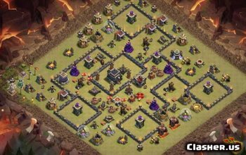 CoC Town Hall 9: Base Layouts & Maps for War & Trophies #11047