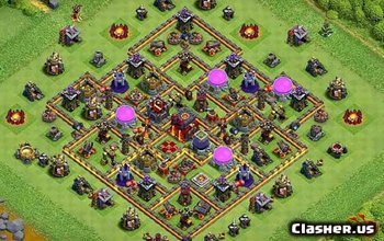 CoC Town Hall 10 Base Layouts: Maps for Farming & Trophies #11059