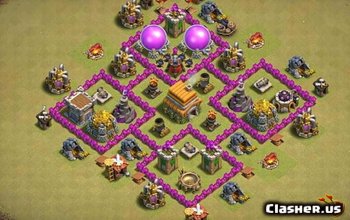CoC Town Hall 6 Base Layouts: War, Trophy & Farming Maps #11463