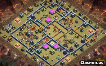 CoC Town Hall 14 Base Layouts: Home, War & Trophy Maps #11937