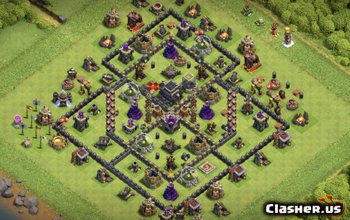 Top CoC Town Hall 9 Base Layouts: Farming & Trophy Maps #12243