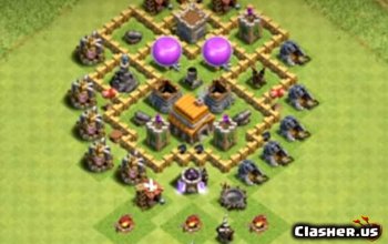 Town Hall 5 Coc Base Maps Links Clash Of Clans Clasher Us