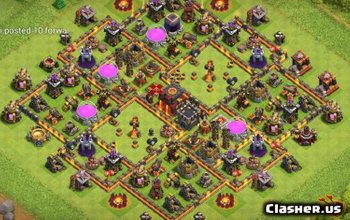 CoC Town Hall 10 Base Layouts: War Maps & Home Village #12545