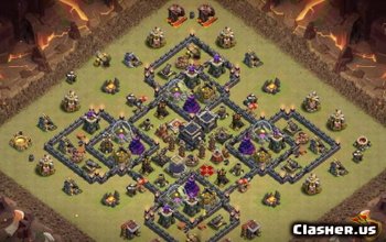 CoC Town Hall 9 Base Layouts & Maps - Copy Now! #12587