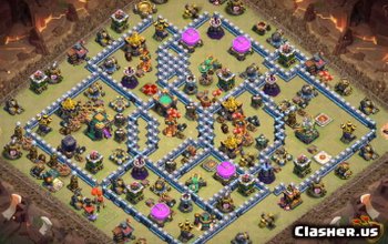 CoC Town Hall 14 Base Layouts & Maps - Home, War, Trophy #12868