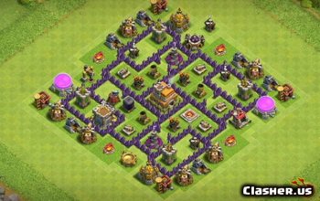 CoC Town Hall 7 Base Layouts - Home, War & Maps #12892