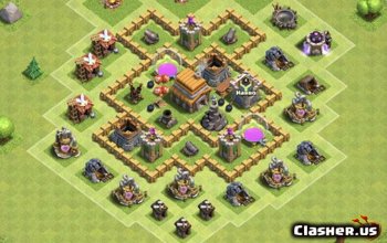 Town Hall 5 Coc Base Maps Links Clash Of Clans Clasher Us