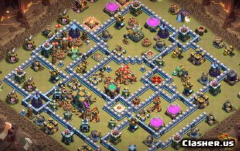 CoC Town Hall 14 Base Layouts & Maps for War & Home Village #13002