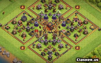 Town Hall 10 CoC Base Layouts & Maps - Home & War #13029