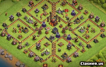 Top CoC Town Hall 10 Base Layouts & Maps #13033